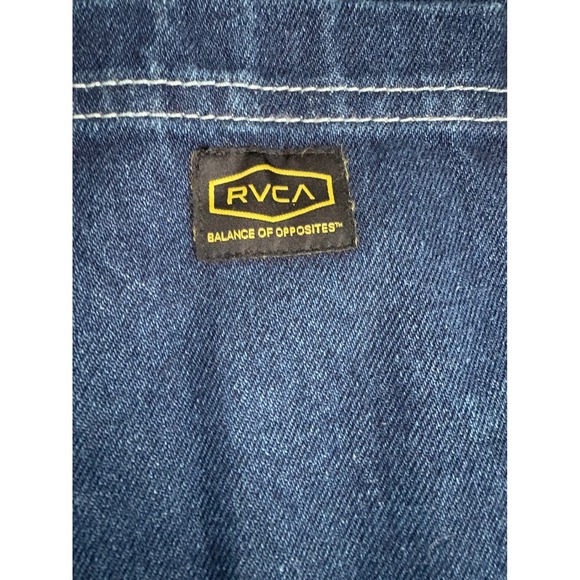 RVCA Womens Carpenter Jeans Size 27 Dark Wash Denim Utility Pants - Picture 7 of 11